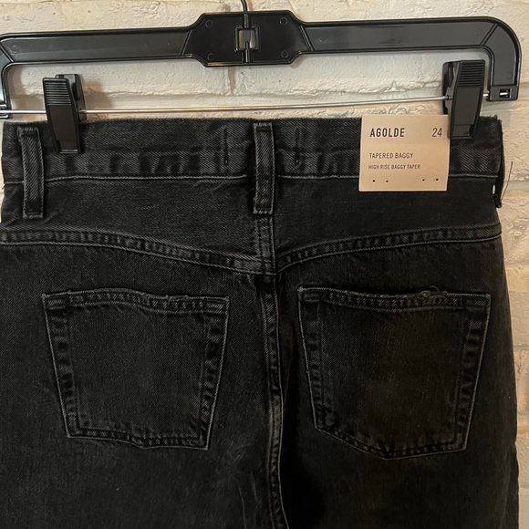 Agolde jeans tapered baggy high rise - black - Picture 6 of 7